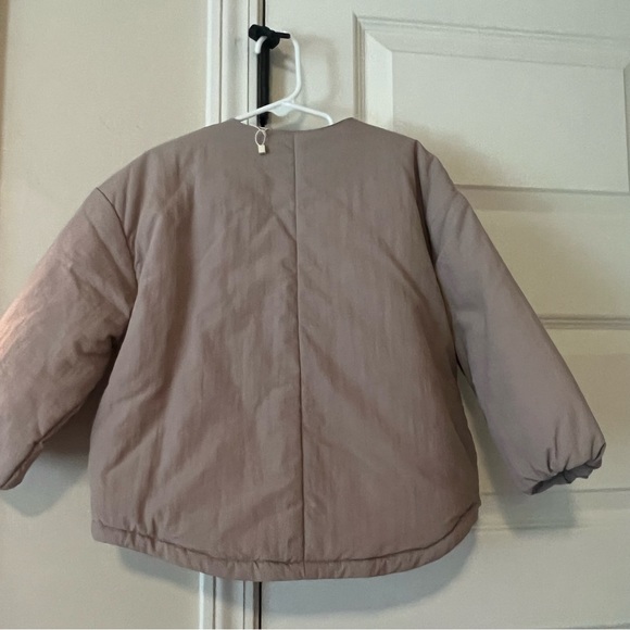 Zara puffer coat mauve sz 4-5. - Picture 2 of 3